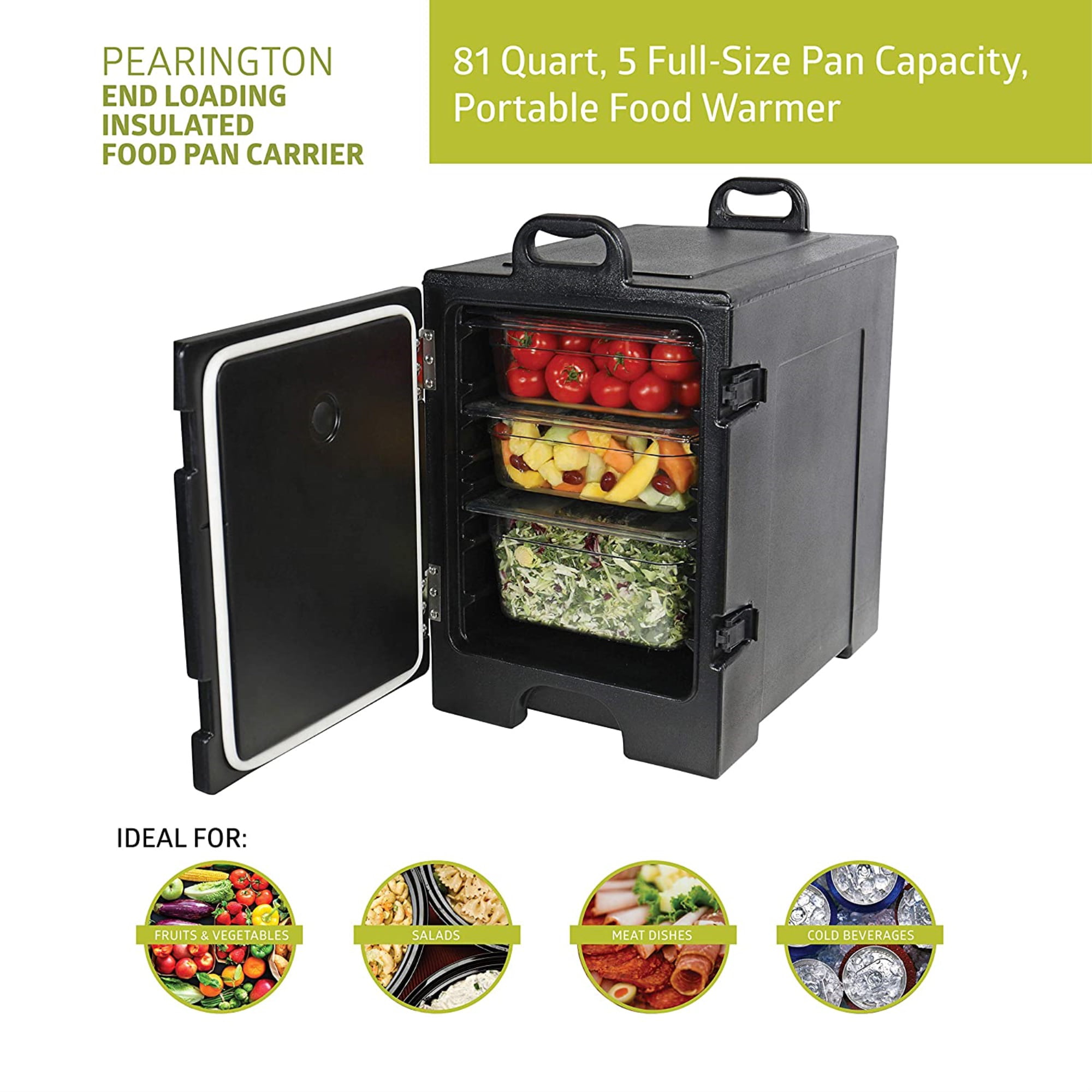 81 Quart Capacity End-loading Insulated Food Pan Carrier with