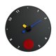 thumbnail image 1 of Reloj de pared silencioso minimalista moderno con pilas, combinable., 1 of 4