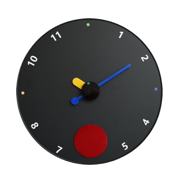 Reloj de pared silencioso minimalista moderno con pilas, combinable.