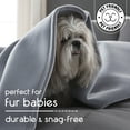 thumbnail image 4 of Soft All-Season Fleece Throw Blanket – Cozy Layering Bed Blanket – Full/Queen Size – Grey, 4 of 7