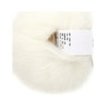 thumbnail image 1 of Mohair Doux Pashmina Fil de Laine Tricoté (Blanc), 1 of 22