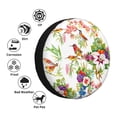 thumbnail image 4 of Goofa Birds And Flowers Pattern Universal Tire Cover for Jeep, SUV, Truck, and Trailer – Waterproof, UV-Resistant,Easy to Install, Fits 14"-17" Tires-14 inch, 4 of 6