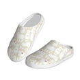 thumbnail image 2 of Picia White Rabbit for Women's Lamb-hug Comfy Fleece House Slippers Memory Foam, Slip-on House Shoes Indoor Outdoor-46/47, 2 of 7