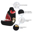 thumbnail image 4 of Uemuo Love Gnomes Pattern Car Seat Covers for Front Seats Waterproof Seat Covers for Cars, Universal Auto Front Seats Protector Fits for Car-, 4 of 6