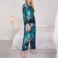 thumbnail image 3 of Balery Airplane Shark Conjunto de Pijama con Estampado para Mujer, Conjunto de Dos Piezas con Manga Larga, Ropa de Dormir Suave con Bolsillos, Pijamas Cómodos-Small, 3 of 7