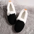 thumbnail image 5 of Women Snow Flat Boots Suede Faux Fur Lined Insulated Booties Winter Warm Lightweight Slip On Ankle Boot for Cold Weather, 5 of 8
