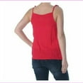 thumbnail image 2 of Ultra Flirt by Ikeddi Juniors' Embroidered Smocked Tank Top (Red, M), 2 of 2