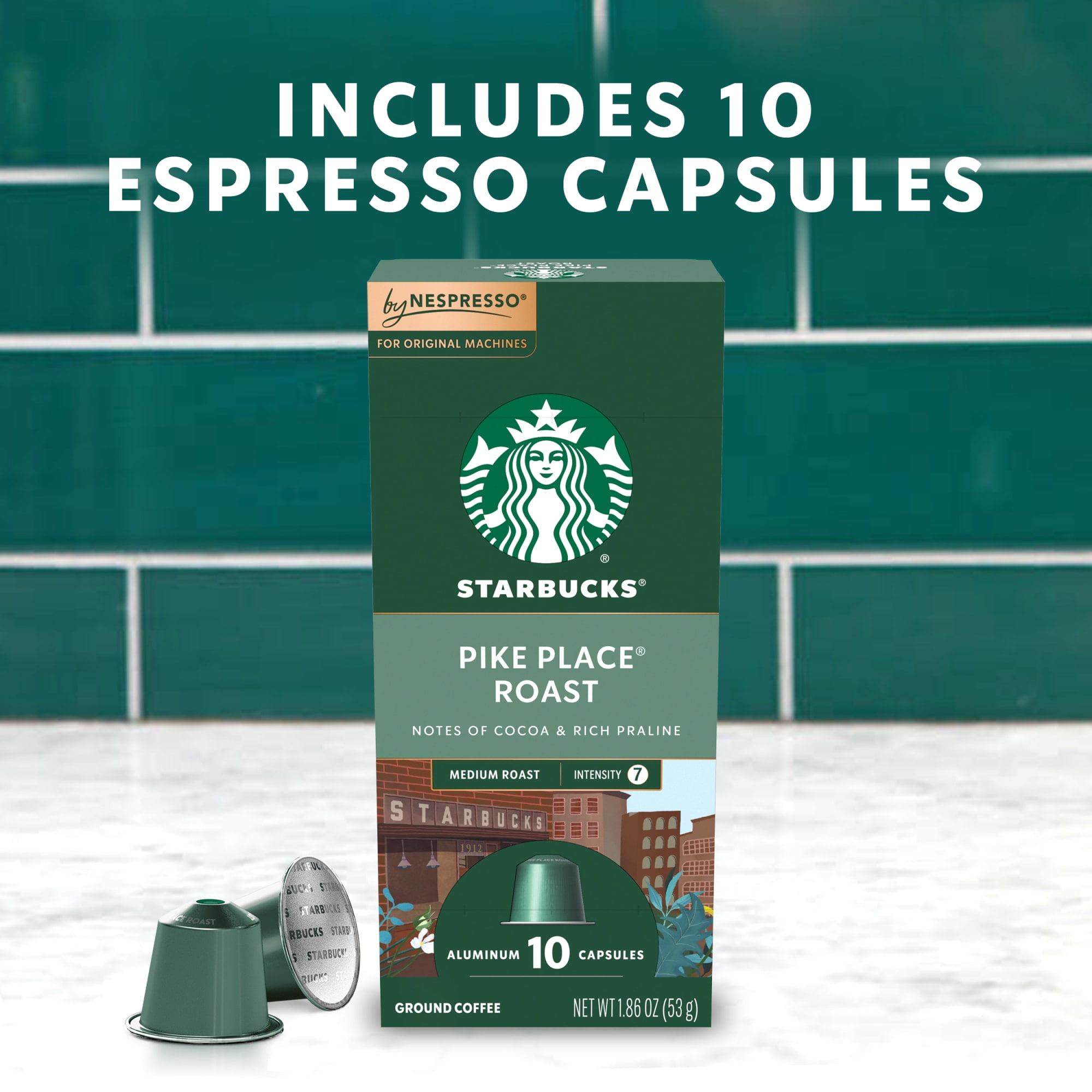 NESPRESSO Coffee Pods Vertuo Line 10 Capsules 1 Sleeve