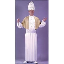 Adults Men's Pontiff Pope Roman Catholic Leader Robes Costume Standard 33-42