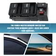 thumbnail image 6 of Unique Bargains Window Switch Driver Side Power Window Master Control Switch 35750-SDA-H12 for Honda Accord Sedan 03-07, 6 of 7
