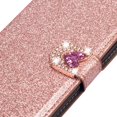 thumbnail image 4 of Allytech Galaxy S10 5G Case ONLY (Not for S10/S10e/S10+), Glitter PU Leather Folio Flip Magnetic Closure Stand Feature Cards Slots Wallet Cases Covers for Samsung Galaxy S10 5G, Rosegold, 4 of 7