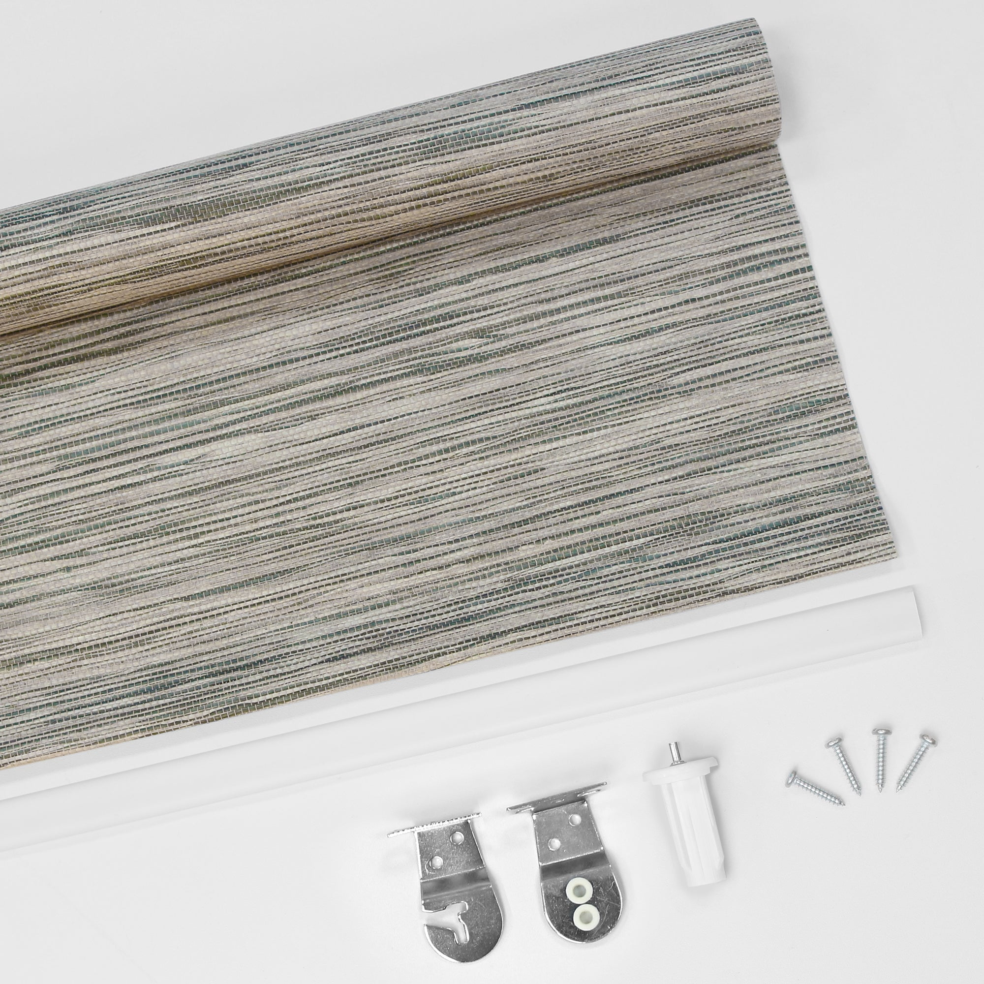 Lumi Cordless Natural Fabric Roller Shades Light Filtering (4 Colors) 37 W x 72 H Inches - Taupe