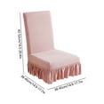 thumbnail image 3 of Linnome High Elastic Universal Chair Cover Stretchable Slipcover for Dining and Office Chairs Home Decor and Furniture Protection, 3 of 7