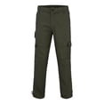 thumbnail image 4 of YDLCAFD Mens Cargo Pants With Pockets Big And Tall Spring And Autumn Bag Outdoor Pure Work Pants Men'S Loose Straight Tube Large Size Work Pants Climbing Casual Pants, 4 of 5