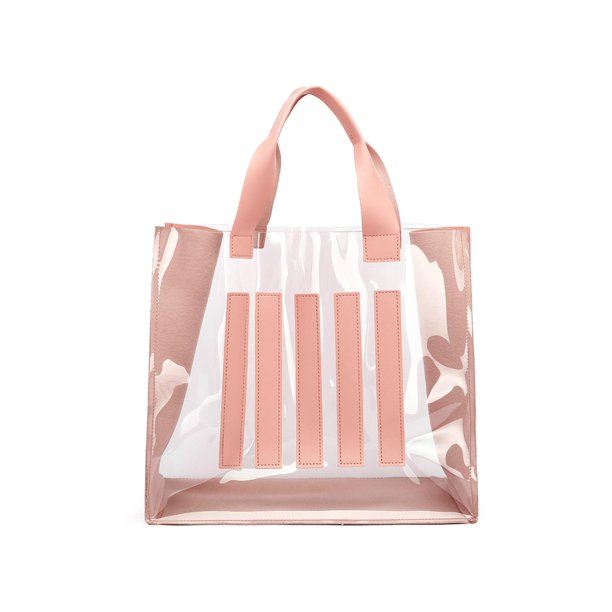 Bolsa de compras transparente de PVC para mujer a la moda, grande de retazos (rosa) Ehuebsd Para Estrenar