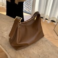 thumbnail image 2 of Bolso de hombro de moda de otoño e invierno, bolso grande, bolso suave, plegable, estilo simple, bolso cruzado de gran capacidad para mujer, 2 of 6