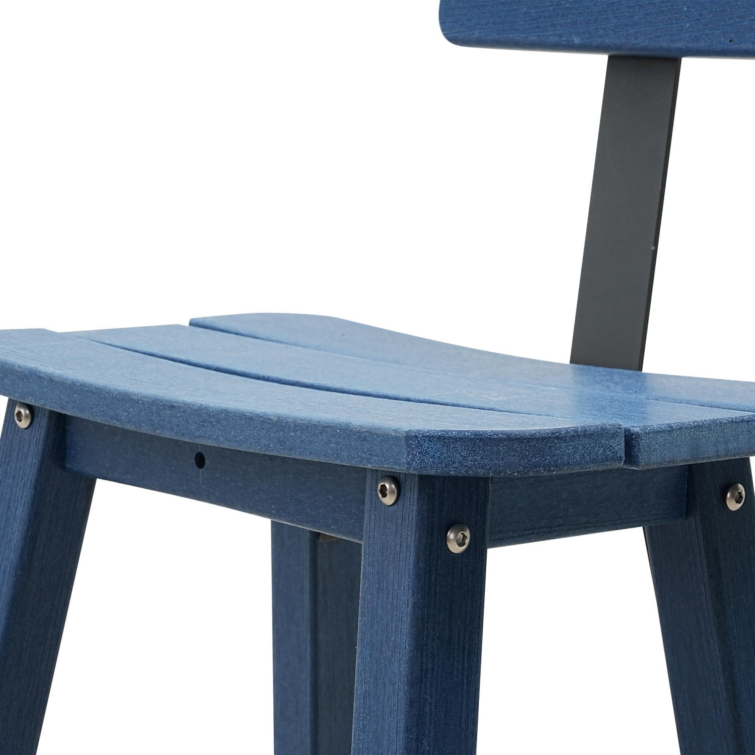 Outdoor Bar Table, HDPE Patio Bar Height Table, All Weather Bistro Pub Table for Deck Porch Backyard Garden, Navy Blue