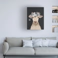 thumbnail image 3 of Fab Funky 'Goat 1 White Flowers' Canvas Art, 3 of 3