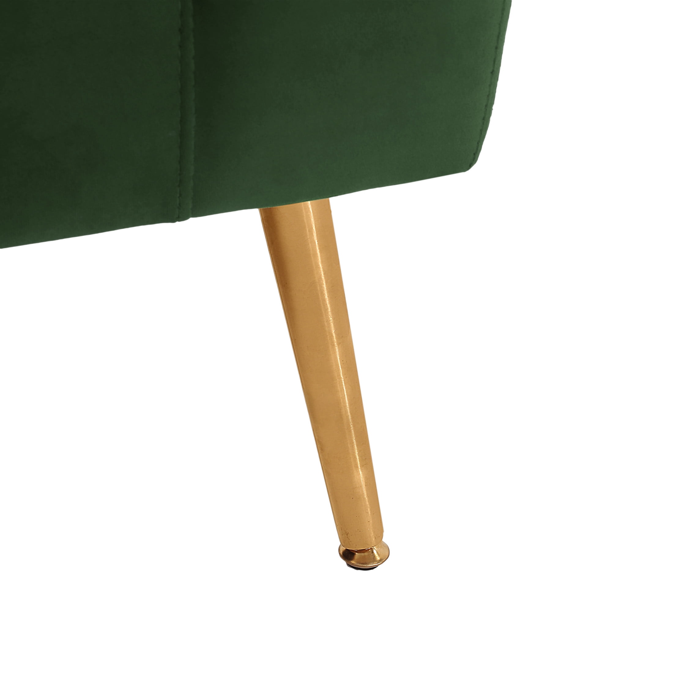 Noble House Modern Velvet Loveseat for Living Room 2 Seater, Forest Green