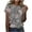 Pink#1, variant on Jamicy Casual Blouses for Women Summer Wear Womens Dressy Tops Women's Fashion Casual Short Sleeve Flower Print Round Neck Pullover Top Blouse
