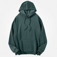 thumbnail image 2 of Babcutegg Mens Big and Tall Pullover Hoodie Long Sleeve Solid Casual Sweatshirt with Kangaroo Pocket Size 2XL, 2 of 8