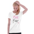 thumbnail image 3 of Pink Fight Breast Cancer Awareness Womens Slim Fit Graphic Tee Brisco Brands M, 3 of 5