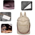 thumbnail image 3 of Mochila para mujer, bolso de piel sintética, antirrobo, informal, para hombro, a la moda, 3 of 6