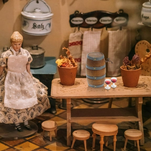 Supvox 1 Set Bottles Kitchen Accessories for Dollhouse Miniature Design Assorted Color