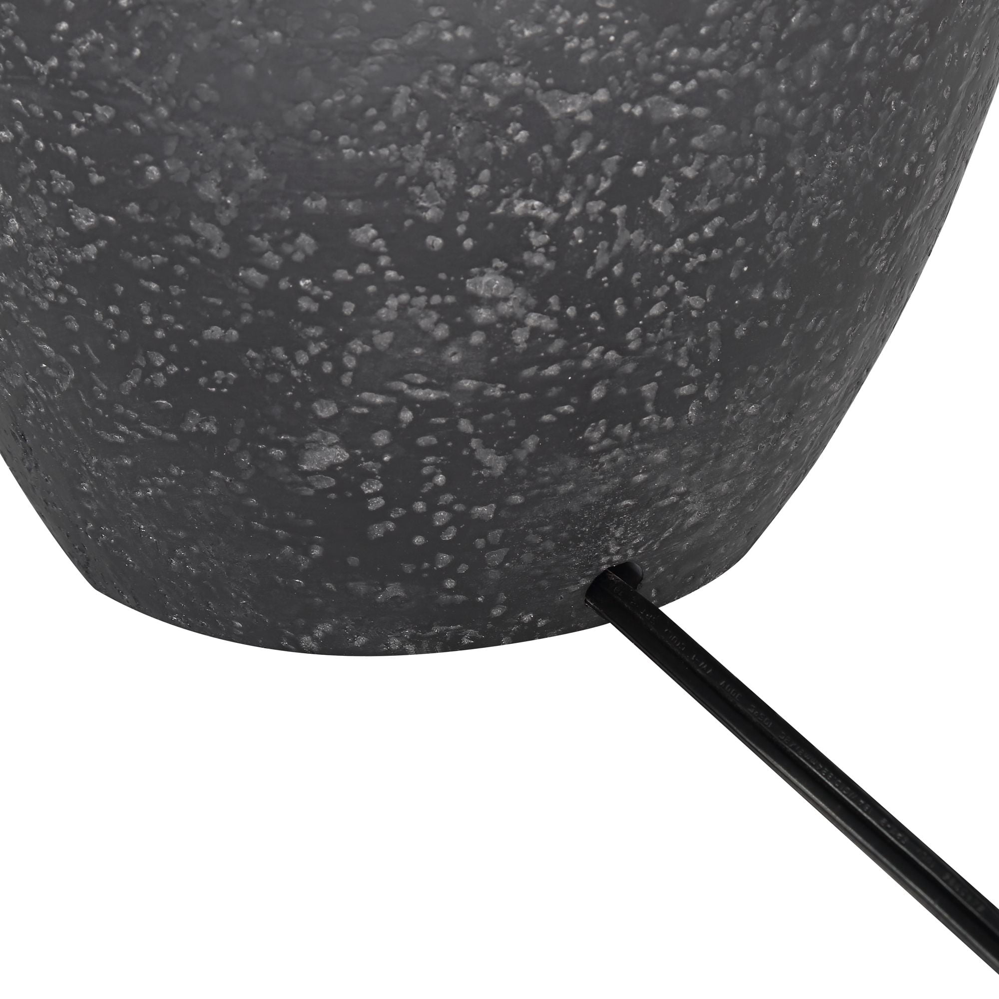 360 Lighting Romeo 23 1/2" High Jar Small Modern Coastal Accent Table Lamps Set of 2 Stone Gray Finish Living Room Bedroom
