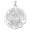 Sterling Silver, variant on PicturesOnGold.com Saint Jude Scalloped Religious Medal - 3/4 inch Size of a Nickel -Sterling Silver
