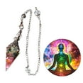 thumbnail image 3 of Crystal Pendulum Natural Stone Pendulums Pendant for Divination Dowsing, 3 of 9