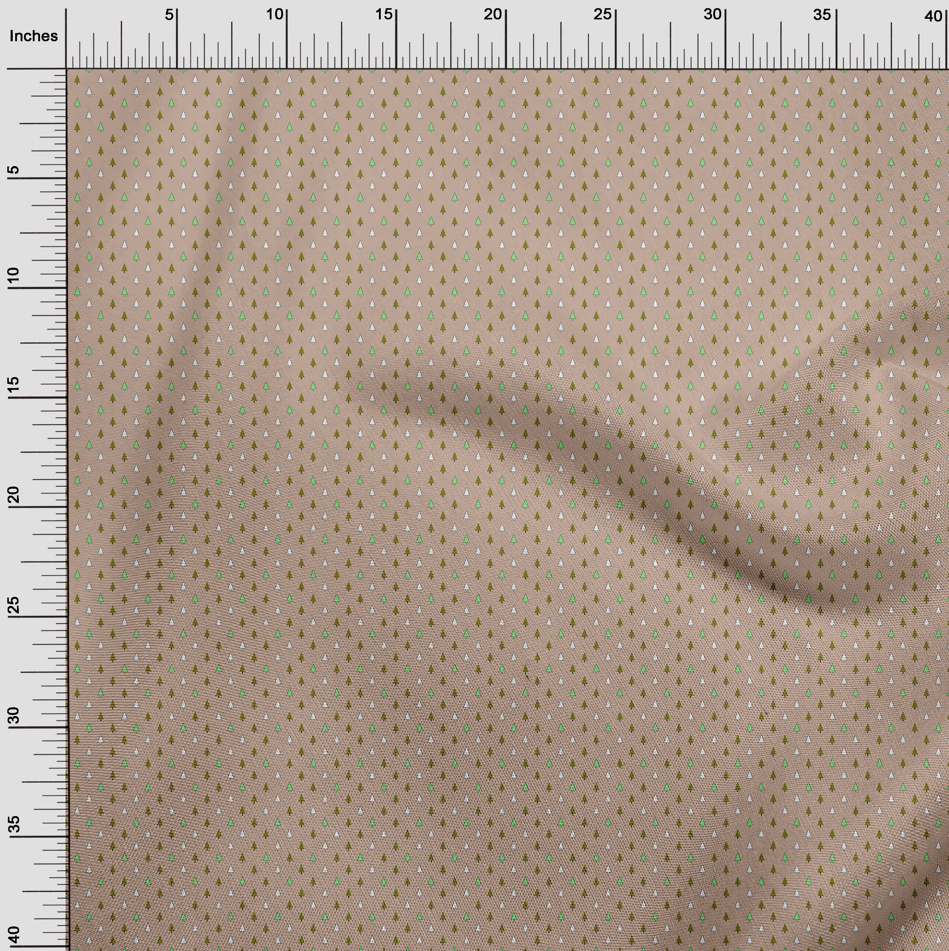 oneOone Cotton Jersey Light Brown Fabric Christmas Diy Clothing Quilting Fabric Print Fabric By Yard 58 Inch Wide