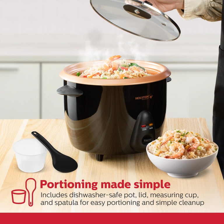 Holstein Housewares 10-Cup (Uncooked) 20-Cup (Cooked) Electric