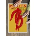 thumbnail image 3 of Texas, Red Chiles, Letterpress (19x27 inches, Premium 500 Piece Jigsaw Puzzle for Adults and Family, Made in USA), 3 of 4