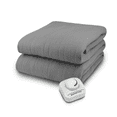 thumbnail image 2 of Biddeford Heated Blanket with Electric Analog Controller, Grey Twin, 2 of 2