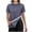 Navy, variant on Post Shoulder Surgery Shirts for Women Tear Away Side Snap Chemo Port Shirts Short Sleeve Adaptive Blouses Navy L