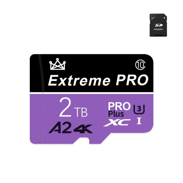 Tarjeta de memoria SD V30 de 128GB Class10, tarjeta Micro TF de 1TB, tarjeta Flash SD de 2TB de alta velocidad para teléfono, dispositivo de juego para coche, Monitor de ordenador qym unisex
