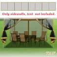 thumbnail image 4 of Sunny Replacement Mosquito Netting for 8' x 8' Gazebo, Zippered Mesh Sidewalls Only, Pack of 4, 4 of 9