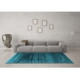 thumbnail image 3 of Ahgly Company Indoor Round Persian Light Blue Traditional Area Rugs, 7' Round, 3 of 4