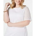 thumbnail image 3 of Alfani Womens Lace Sheath Dress, White, Plus Size, 2X, 3 of 4