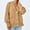Khaki, variant on Lilgiuy Fall Fashion Women Casual Comfortable Long Sleeve Button Pocket V-Neck Sweater for Outdoor Camping