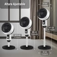 thumbnail image 2 of Magma Life Ventilador de Pedestal 45W, 3 Velocidades, Altura Ajustable, Circulación de Aire Potente, Oscilación 50° y Cabezal Inclinable 90°, Enfriamiento Eficiente, Ideal para Hogar y Oficina, 2 of 8