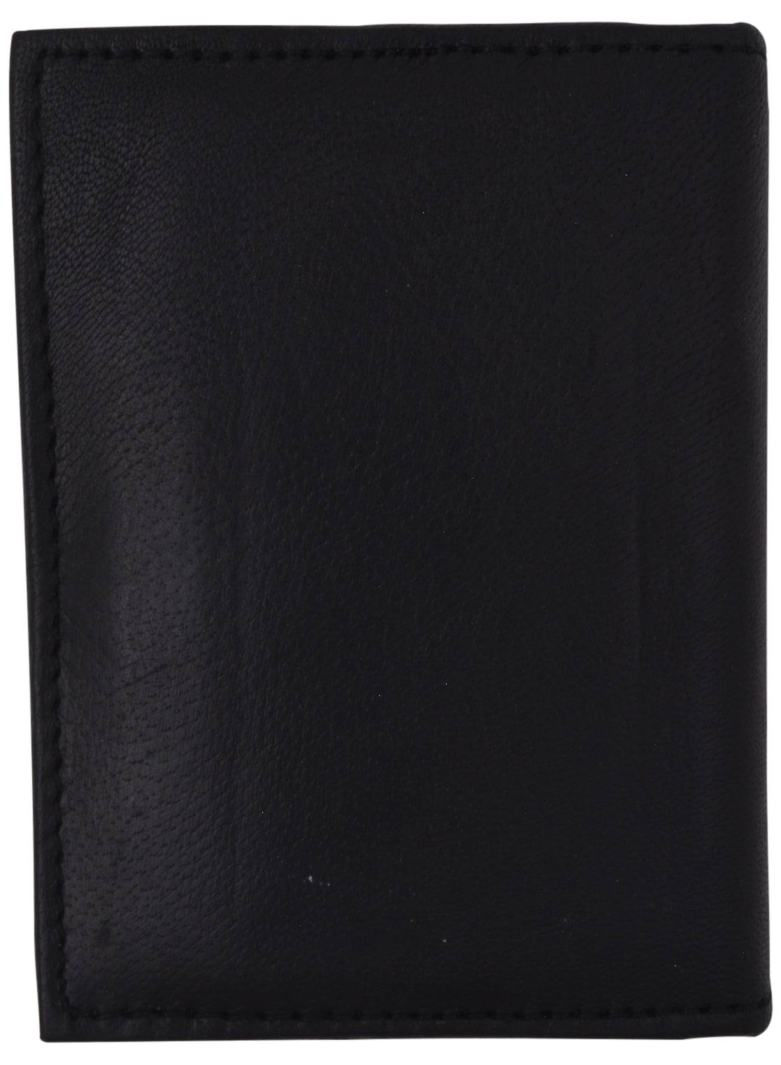 Marshal Men's Black Leather Bifold Wallet - ID Credit Card Holder, Front Pocket