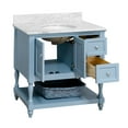 thumbnail image 5 of Beverly 36" Bathroom Vanity with Powder Blue Cabinet and Carrara Marble Top, 5 of 6