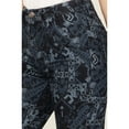 thumbnail image 2 of Shyanne Women's Dark Wash High Rise Printed Stretch Flare Jeans - SWFA23J16 33W x 34L, 2 of 4