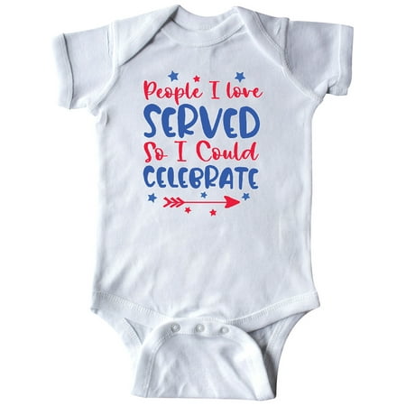 

Inktastic Memorial Day People I Loved Served So I Could Celebrate Gift Baby Boy or Baby Girl Bodysuit