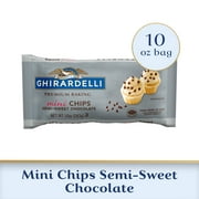 GHIRARDELLI Mini Semi-Sweet Chocolate Premium Baking Chips, 10 oz Bag