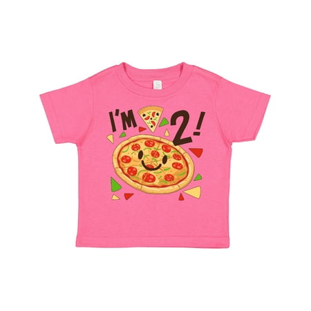 

Inktastic Im Two! Pizza Birthday Party Gift Toddler Boy or Toddler Girl T-Shirt