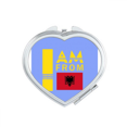 thumbnail image 1 of I Am From Albania Art Deco Fashion Mirror Travel Magnification Portable Handheld Pocket Makeup, 1 of 3