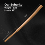 E-BOGU | Heavy Wooden Oar Bokken (45) for Strength Training